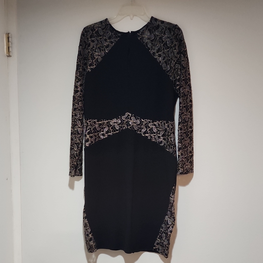 Venus Elegant Black And Lace Dress